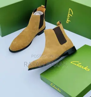 Original Classic Men’S Brown Suede Clarks Chelsea Boots