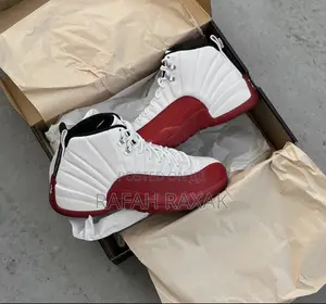 Siri Air Jordan 12 Retro Cherry “White Maroon” Sneaker