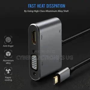 Type C Hub to HDMI VGA Adapter With USB 3.0