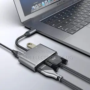 Type C Hub to HDMI VGA Adapter With USB 3.0