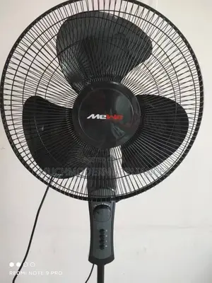 Mewe Black Stand Fan With Timer