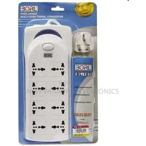Borl High Grade 8ways Heavy Duty Extension Socket-White