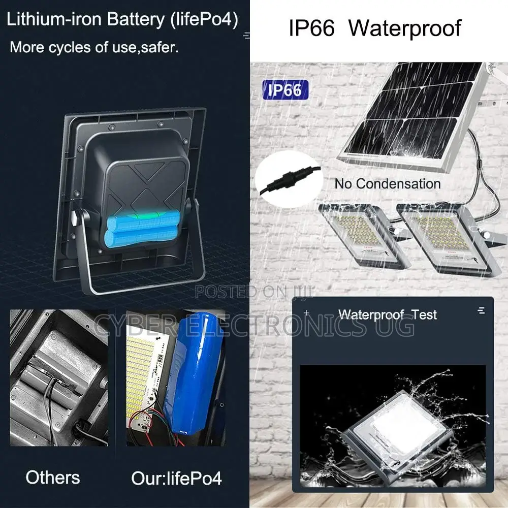 100w Solar Flood Light Outdoor With Remote