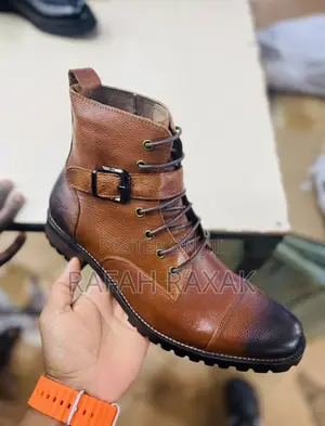 Original Brown Timberland Leather High Top Boots