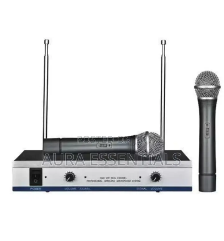Max Dual Professional Wireless Microphone - Black,Silver