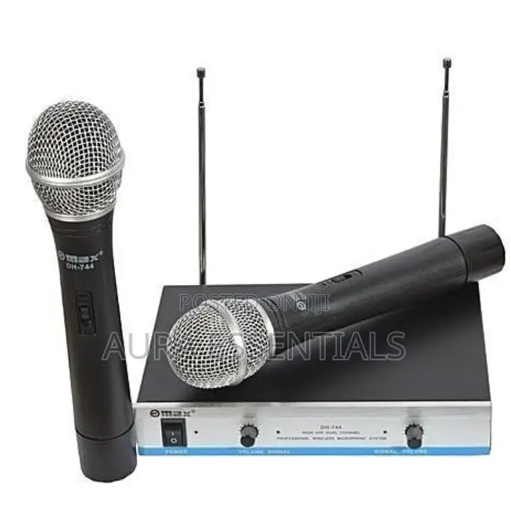 Max Dual Professional Wireless Microphone - Black,Silver