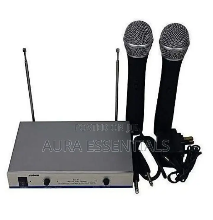 Max Dual Professional Wireless Microphone - Black,Silver