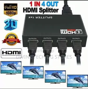 HDMI 4 Way Splitter 1x4 Hdmi Splitter 4 In1