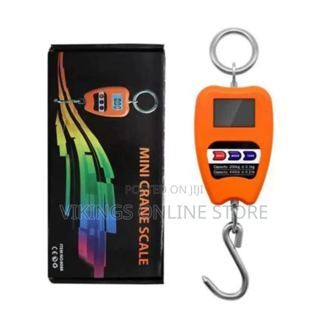 Portable Digital Electronic 200kg Mini Crane Scale - Orange