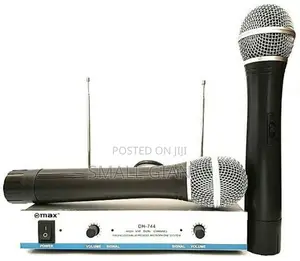 Max Dual Professional Wireless Microphone - Black,Silver