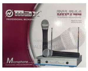 Max Dual Professional Wireless Microphone - Black,Silver