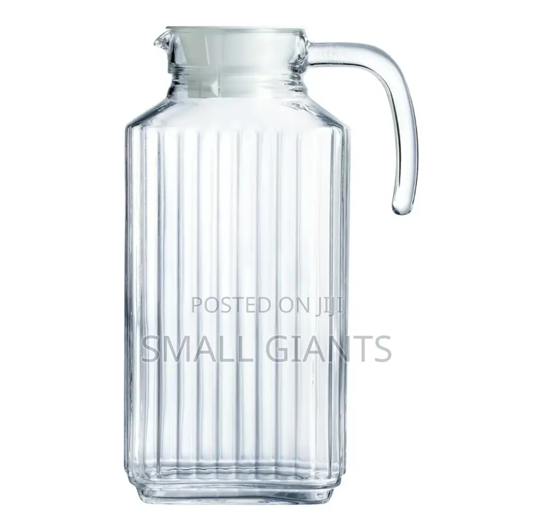 1.5litre Lined Glass Juice/Water Jug-Colorless