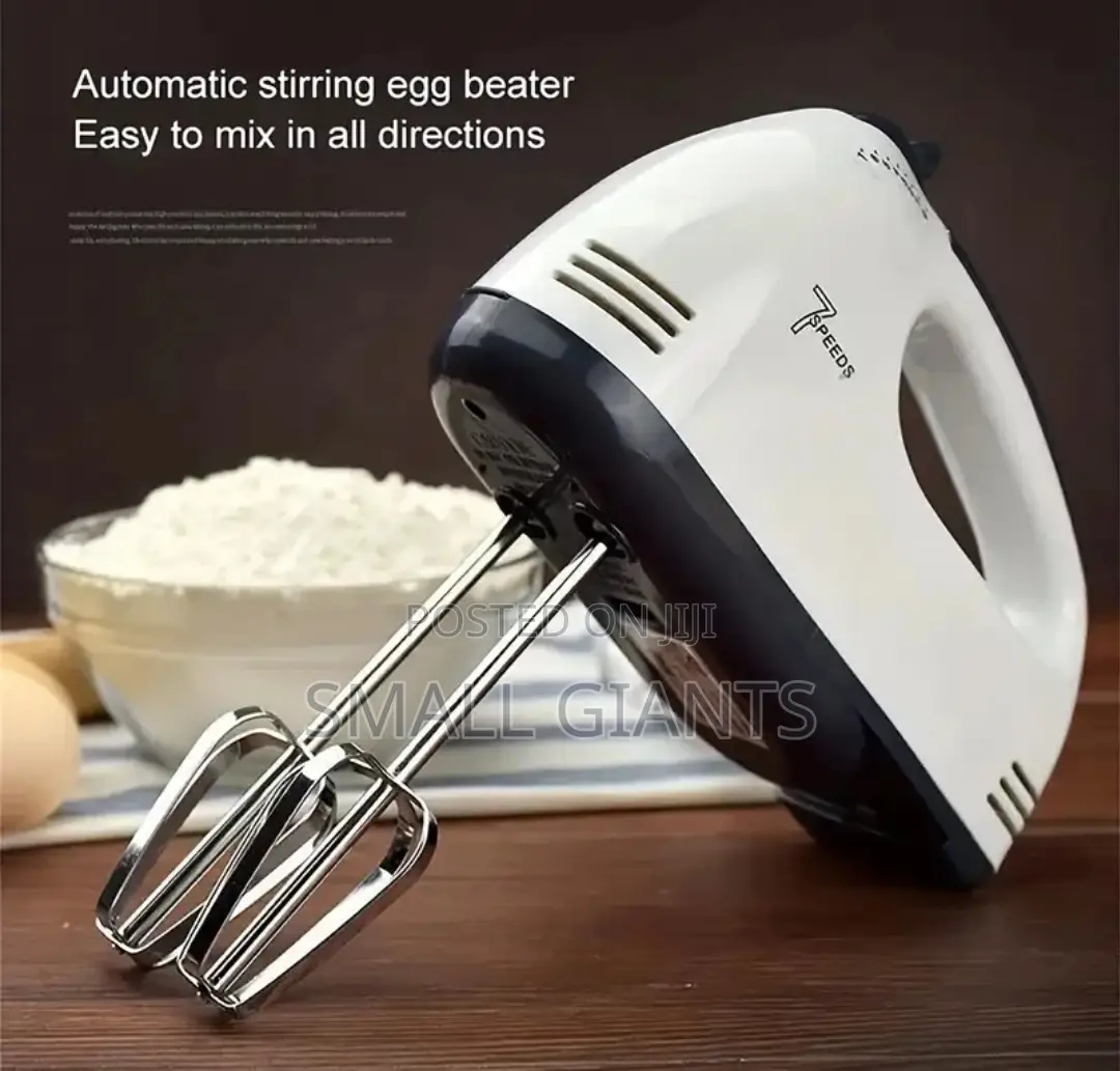 Electric Hand Mixer for Cake - White