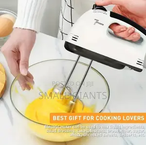 Electric Hand Mixer for Cake - White