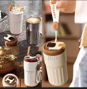 Smart Coffee Thermos Cup With Temperature Display
