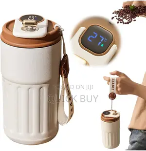 Smart Coffee Thermos Cup With Temperature Display
