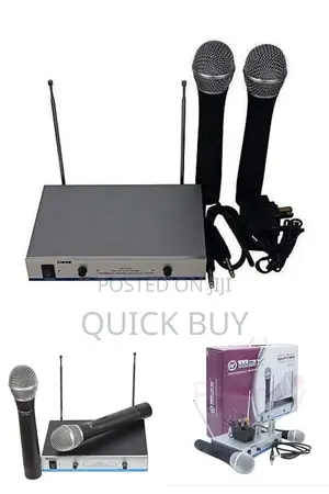Max Dual Professional Wireless Microphone - Black,Silver