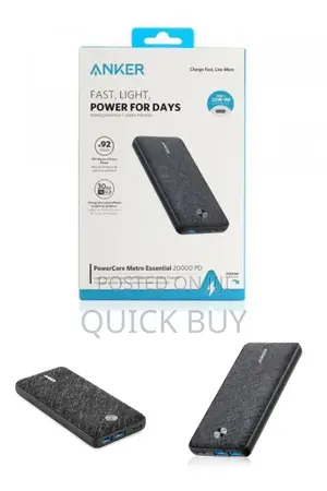 Anker Powercore Metro Essential 20W PD 20000mah Powerbank