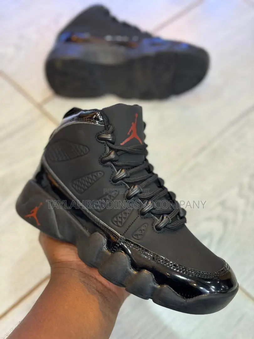 Air Jordan Ix Bt Black Plain