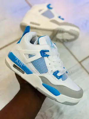 Kid's Air Jordan 4 Retro Blue Shoes