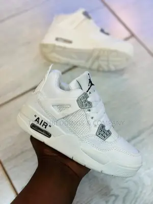Kid's JORDAN Jordan 4 Retro Pure Money - White