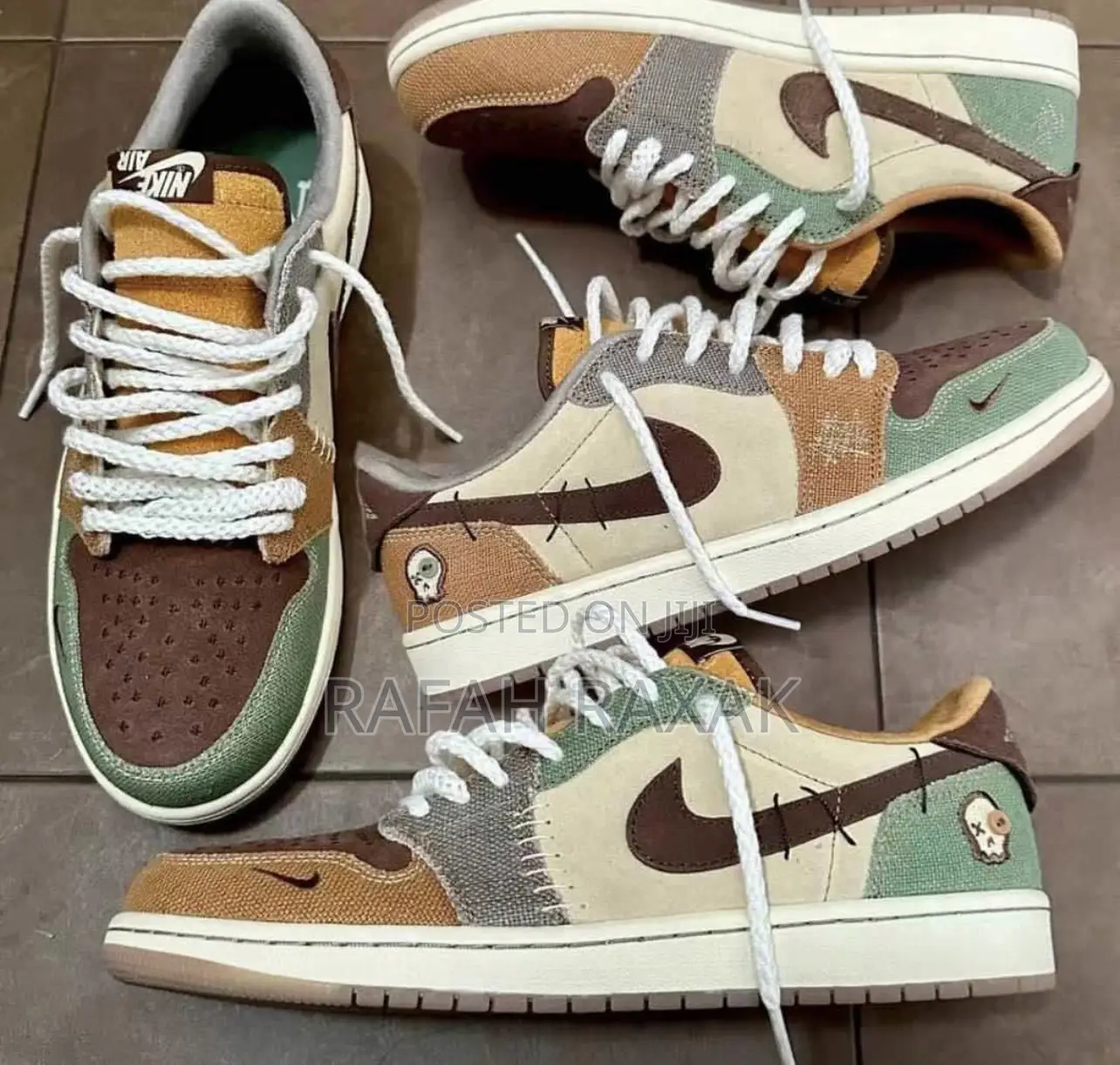 Original Zion Williamson Nike Air Jordan 1 Low Vodoo Sneaker