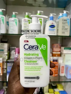 Cerave Hydrating Cream to Foam Cleanser