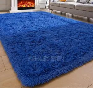 Modern Stylish Fluffy Center Carpet