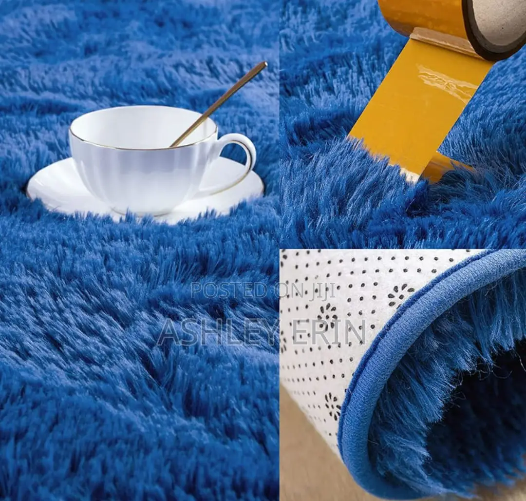 Modern Stylish Fluffy Center Carpet
