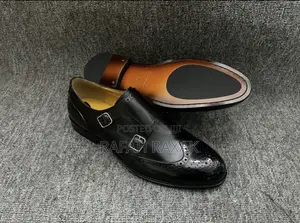Original Black Clarks Double Breast Oxfords
