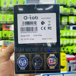 G-Tab GT8 New AMOLED Display 2x Straps Calling Smartwatch