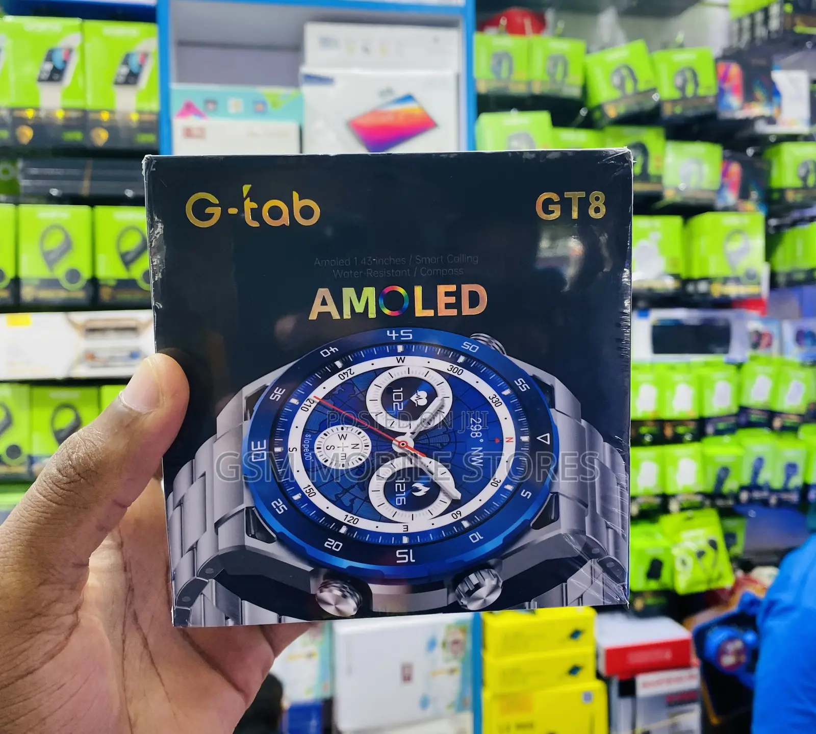 G-Tab GT8 New AMOLED Display 2x Straps Calling Smartwatch