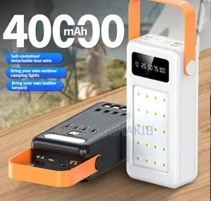 Large Capacity Fast Charging Power Bank With Cables