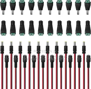 DC Male and DC Female Plug Adapter Connectors