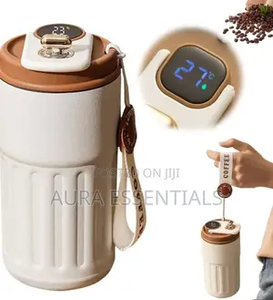 Coffee Thermos Mug With Temperature Display