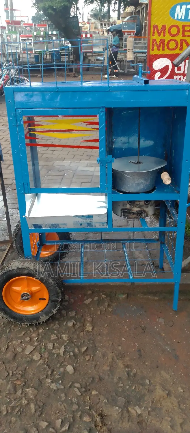 Durable Movable Charcoal Popcorn Machine