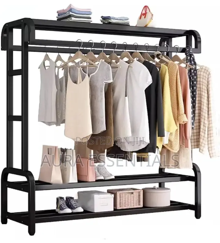 Metal Rolling Clothing Racks Organizer