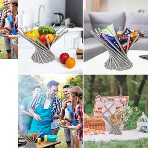Stainless Metallic Fruit Rack