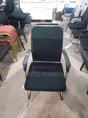 Black Comfortable Chair Board Room