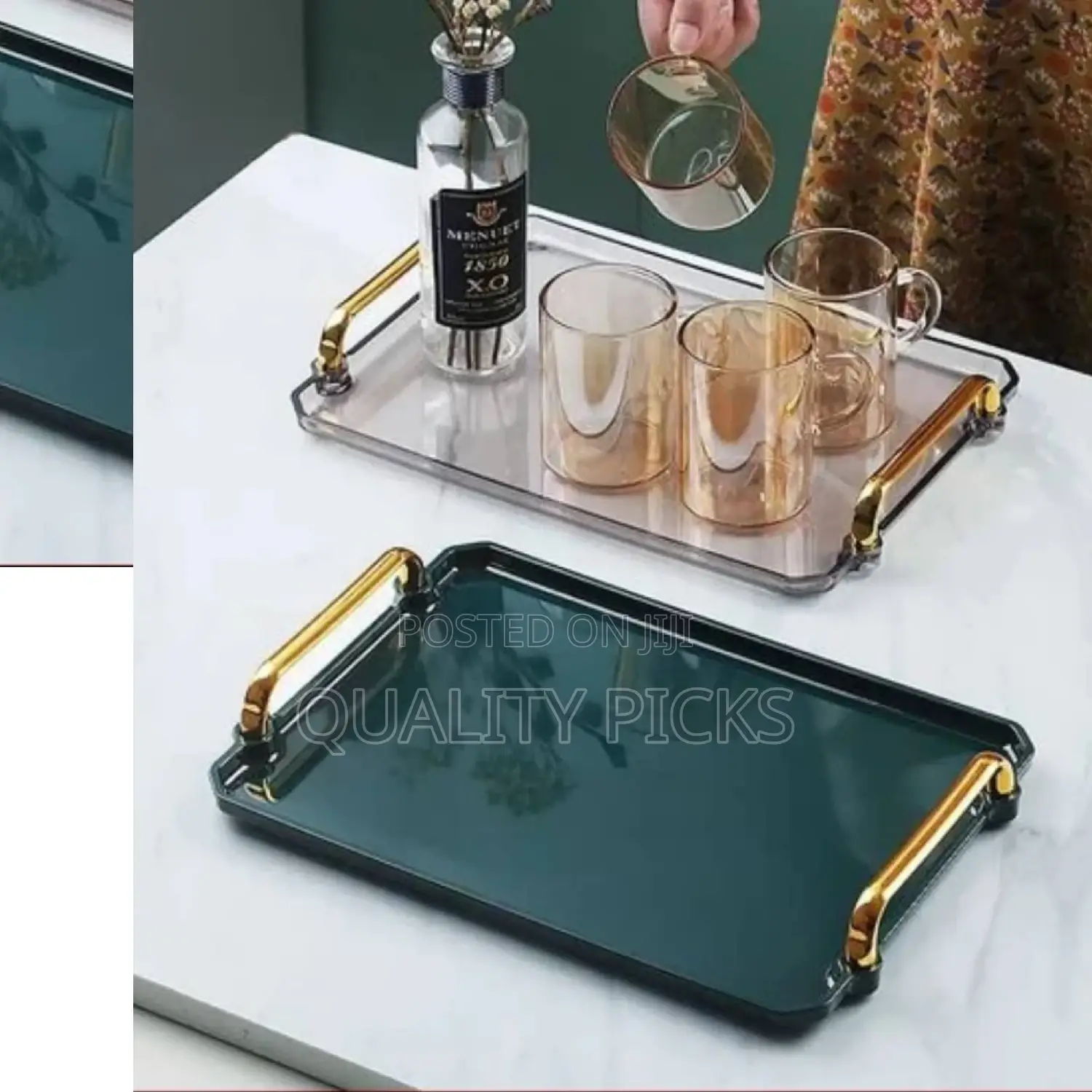 Gold Mirror Tray