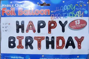 Happy Birthday Foil Letter Set