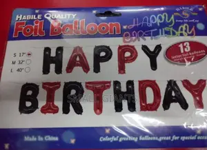 Happy Birthday Foil Letter Set