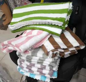 New Born Baby Towels Strip Colours