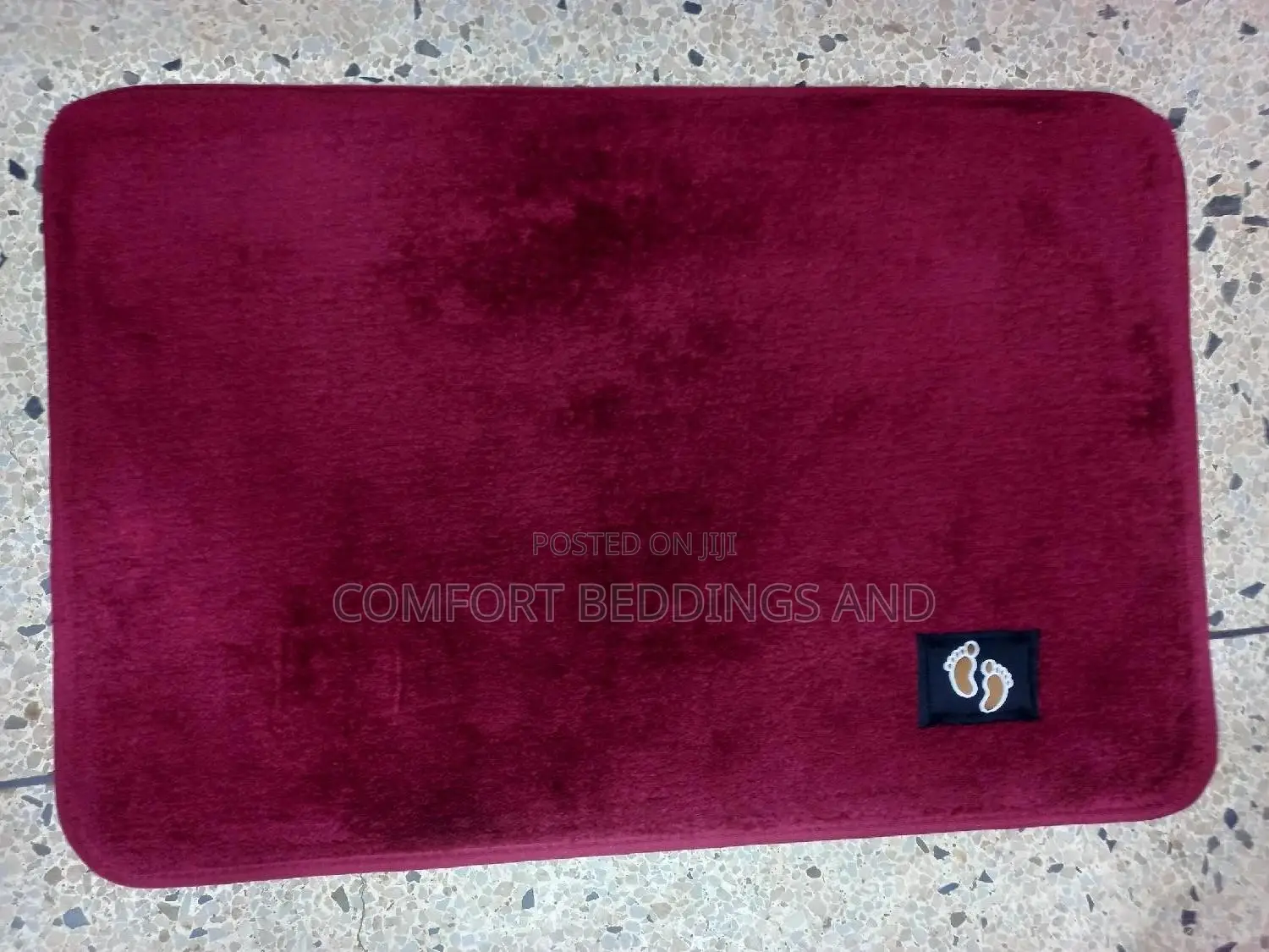 Smooth Door Mat Maroon