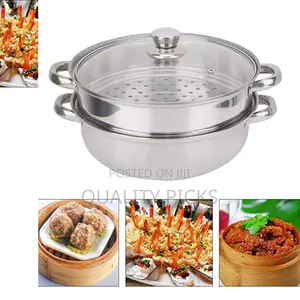 2 Layer Stainless Steel Food Steamer