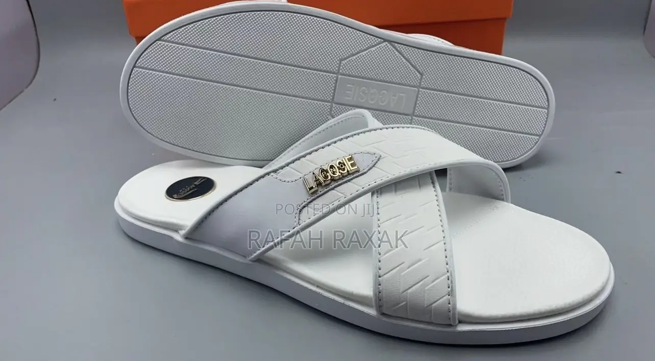 Original Men’S Lacoste Cross White Sandals