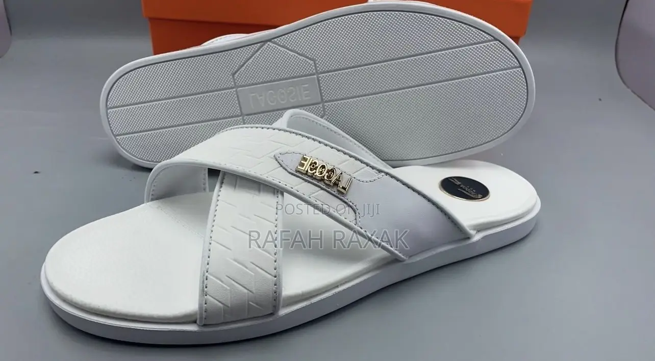Original Men’S Lacoste Cross White Sandals