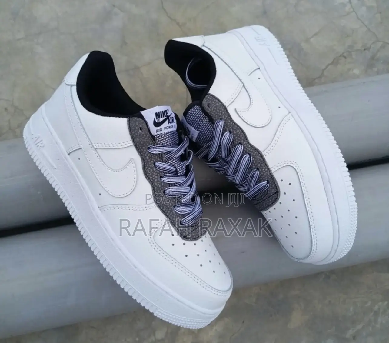 Original Unisex White Smoke Grey Nike Air Force 1