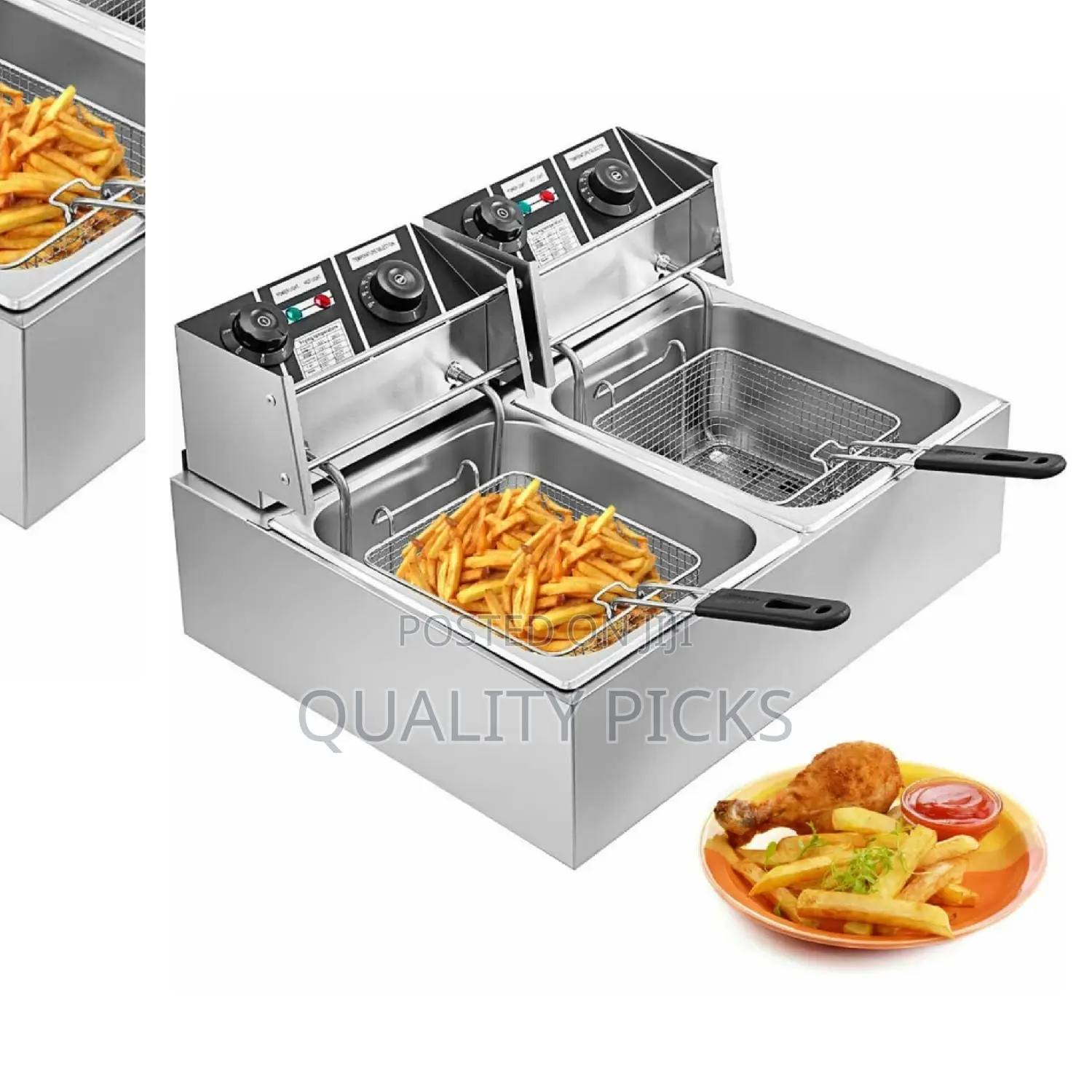 Electric Double Deep Fryer