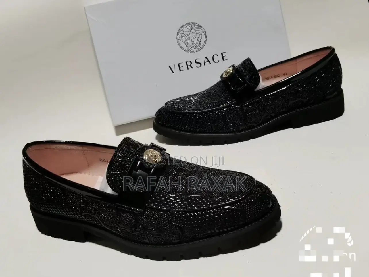 Original Men’S Luxury Glittering Versace Loafers